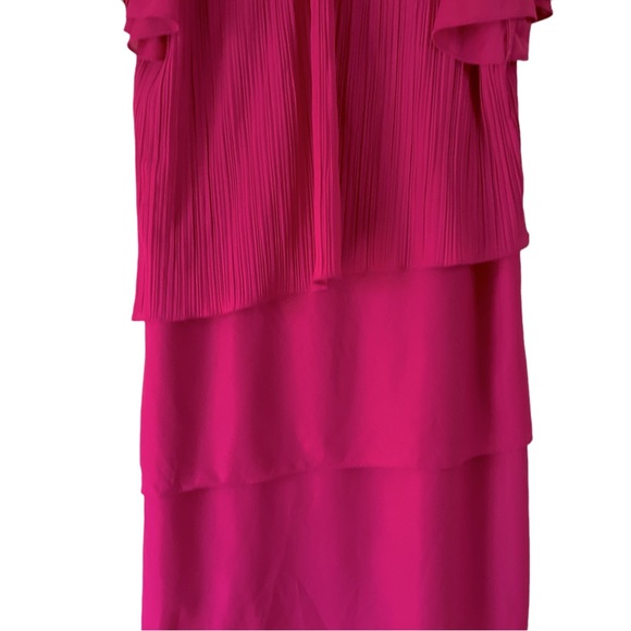 Sandi Dee Vintage Tiered Chiffon Dress 18W - Picture 3 of 10